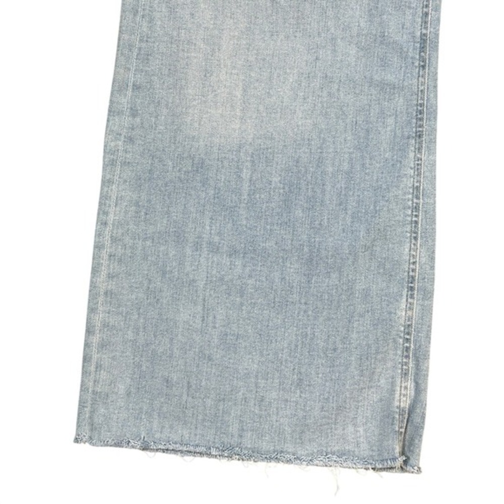 Citizens of Humanity Lyra Wide Leg Crop Jeans 32" Marquee Light Wash Raw Hem - Picture 11 of 14